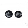Button - Skelett Hand beide