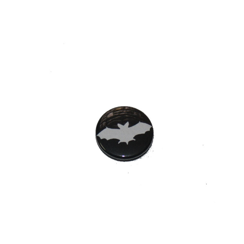 Button - Fledermaus (s/w)
