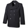 Pea Coat, Schwarz  (Wolle)