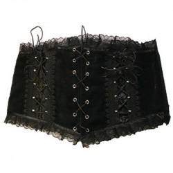 Gürtelcorsage mit 3 Schnürungen und Spitze