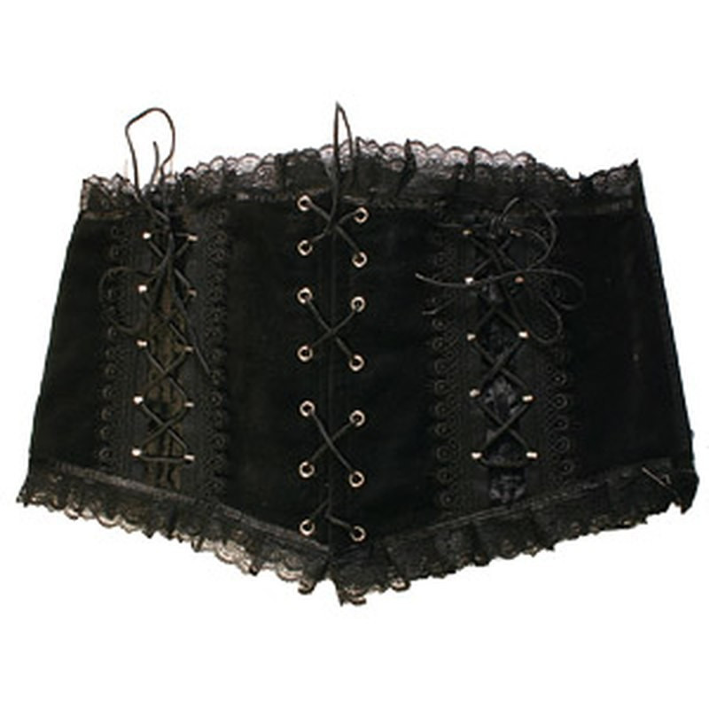 Gürtelcorsage mit 3 Schnürungen und Spitze