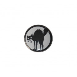 Button - Black Cat