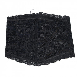 Gürtelcorsage mit Blumenmuster und Spitze