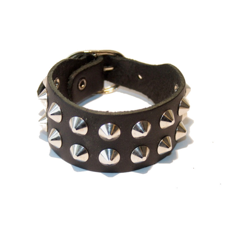 Nietenarmband 2 reihig Spitznieten