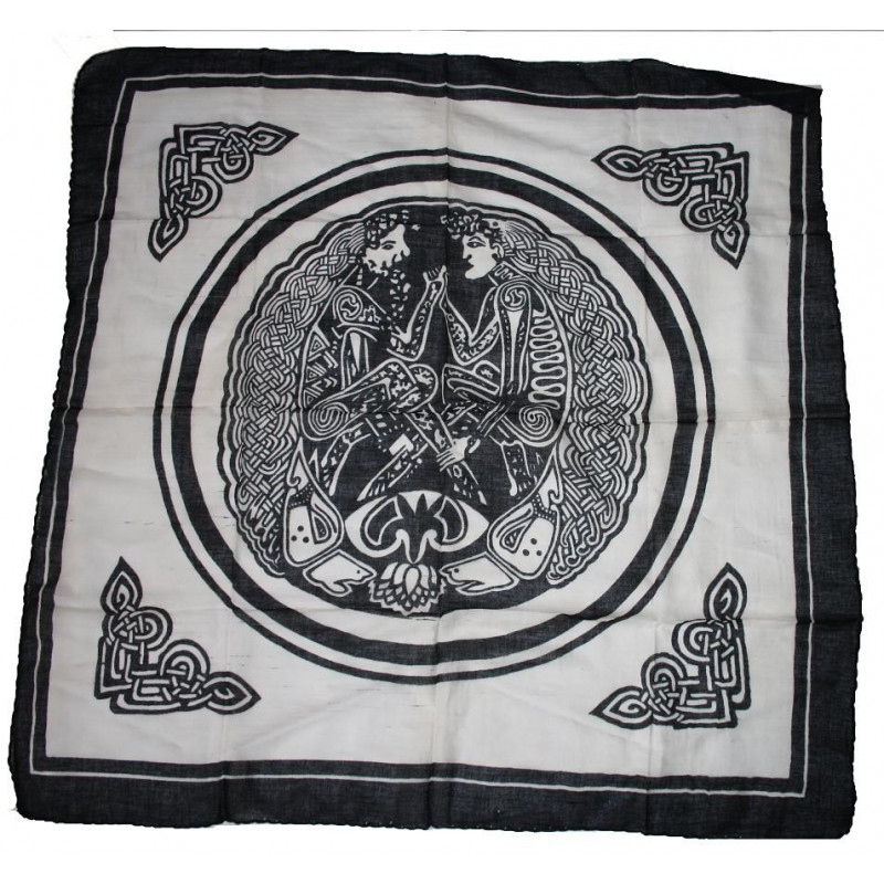 Tuch (1x1m) mit Motiv - "Keltische Muster"