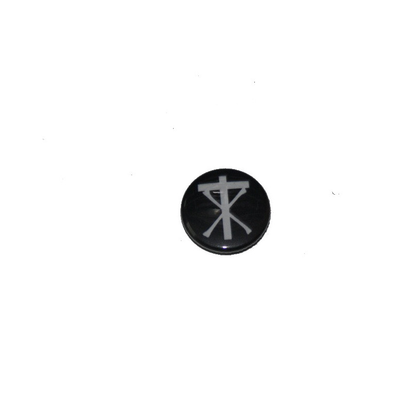 Button - Christian Death (cross)