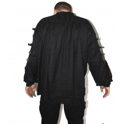 Gothic Hemd mit Schnallen und Schnürung