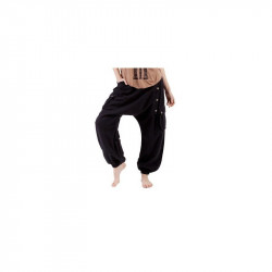 Pluderhose / Pumphose schwerer Stoff mit Taschen