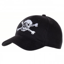 Baseballcap bestickt mit Totenkopf