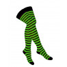 Overknees gestreift Grün