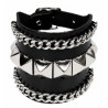 Nietenarmband Pyramidennieten und Ketten