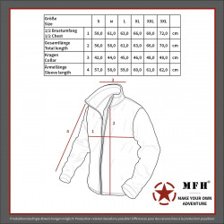 Harrington Style Jacke Schwarz Blouson mit Tartan Futter
