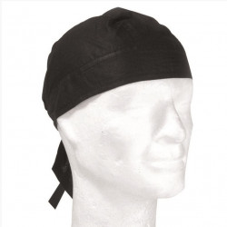 Kopftuch Headwrap Baumwolle Schwarz
