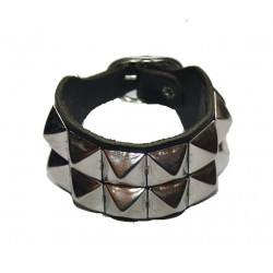 Nietenarmband 2 reihig Pyramidennieten