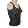 Top mit Riemen & Karabiner Skulls Gothic Bondageshirt
