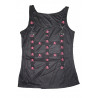 Top mit Riemen & Karabiner Skulls Gothic Bondageshirt