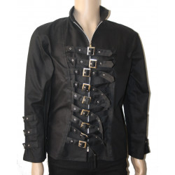 Gothic Schnallen Jacke / Bondagejacke Schwarz von Bäres