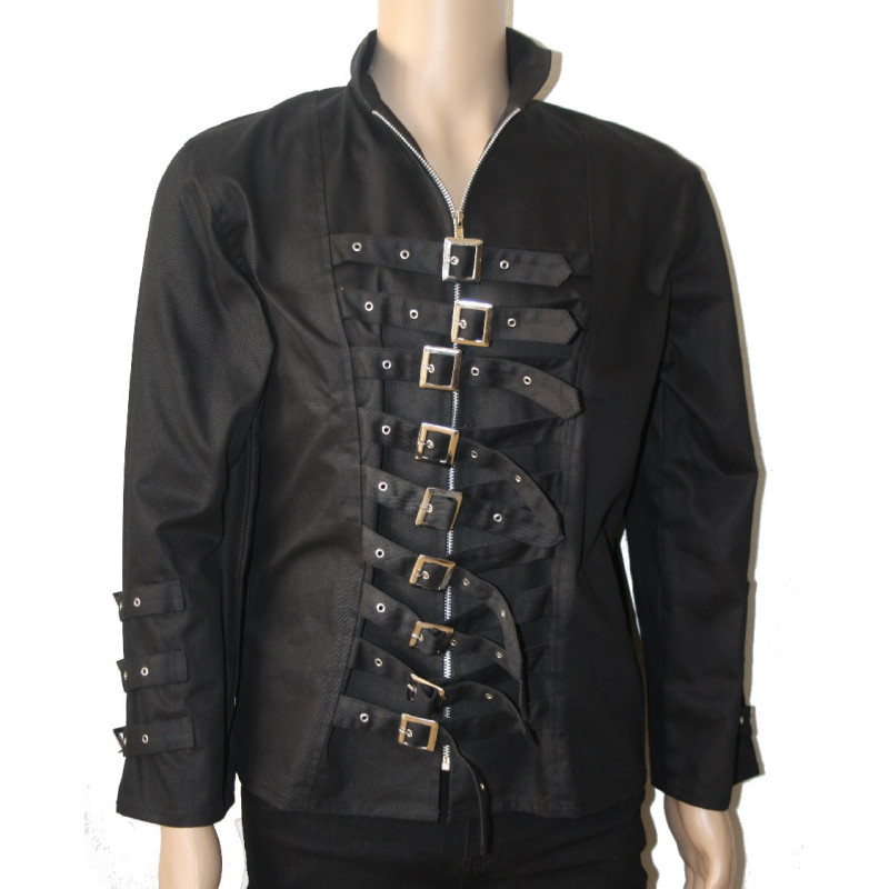 Gothic Schnallen Jacke / Bondagejacke Schwarz von Bäres