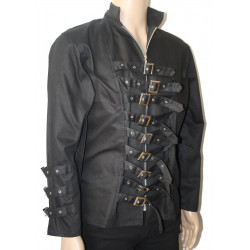 Gothic Schnallen Jacke / Bondagejacke Schwarz von Bäres