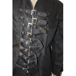 Gothic Schnallen Jacke / Bondagejacke Schwarz von Bäres