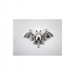Ketten Anhänger Fledermaus silber farbend 50x30mm