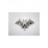 Ketten Anhänger Fledermaus silber farbend 50x30mm