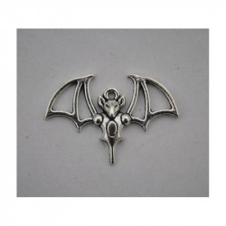 Ketten Anhänger Fledermaus silber farbend 35x25mm