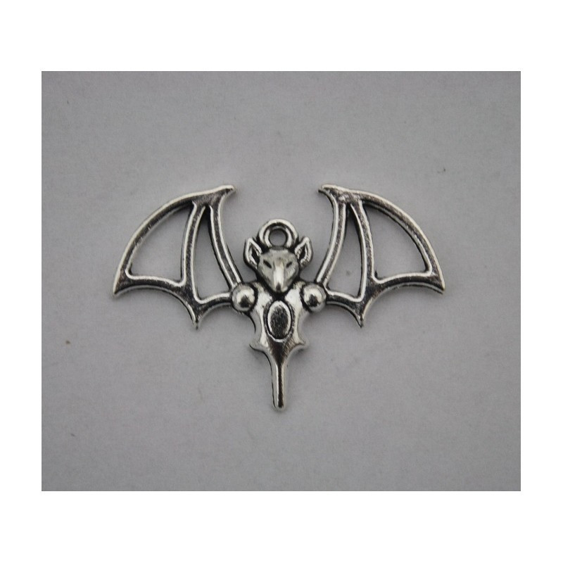 Ketten Anhänger Fledermaus silber farbend 35x25mm