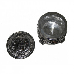 Gothic Utensiliendose aus Kunstharz Cyborg Skull schädel