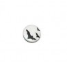 Button - Bats (white)