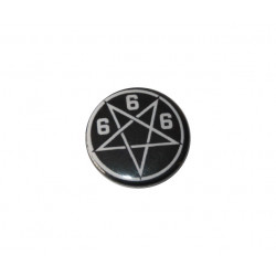 Button - Pentagram 666