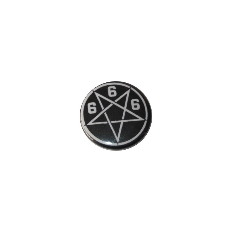 Button - Pentagram 666