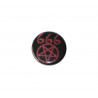 Button - Pentagram 666 (red)